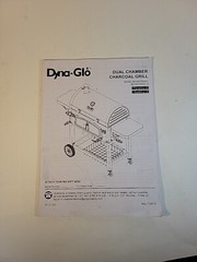 Dyna Glo Dual Chamber Charcoal Grill Model DGN576SNC PRODUCT MANUAL ONLY