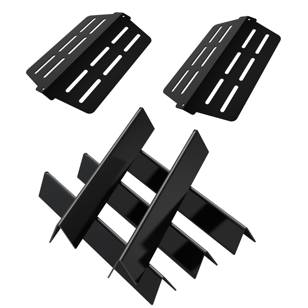 7-Pack Porcelain Steel Flavorizer Bars and Heat Deflectors for Weber 7620 7622