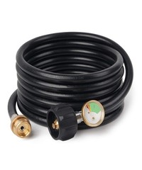 12FT Propane Hose Adapter with Gauge 1lb to 5-20lb Tank US