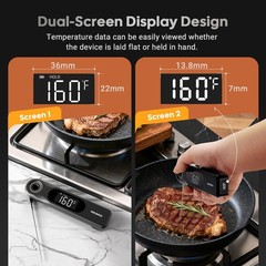 INKBIRD Dual Screen Display 0.5 Sec Rechargeable Instant Read Meat…