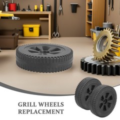 4 Pcs Trolley Casters Appliance Rollers Bbq Grill Replacement Part