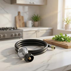 SHINESTAR 5FT Gas Grill Regulator & Hose for Weber Char-Broil Blackstone