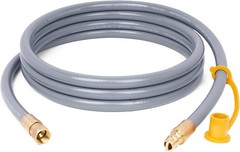 10ft Natural Gas Hose for Weber, Char-Broil, Pizza Oven
