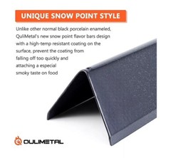 QuliMetal 15.3″ Flavorizer Bars for Weber Spirit 300 and GS4 Spirit II 300, S…