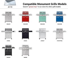 Grease Tray for Monument Grills 4 Burner D405 D425 24367 35633 24633 41847NG