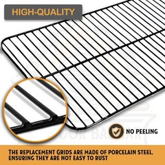 Replacement Porcelain Cooking Grid for Charbroil Classic 280 2-Burner Grill