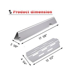 Grill Flavorizer Bars Heat Deflectors BBQ Gas Grill Replacement parts for Web…