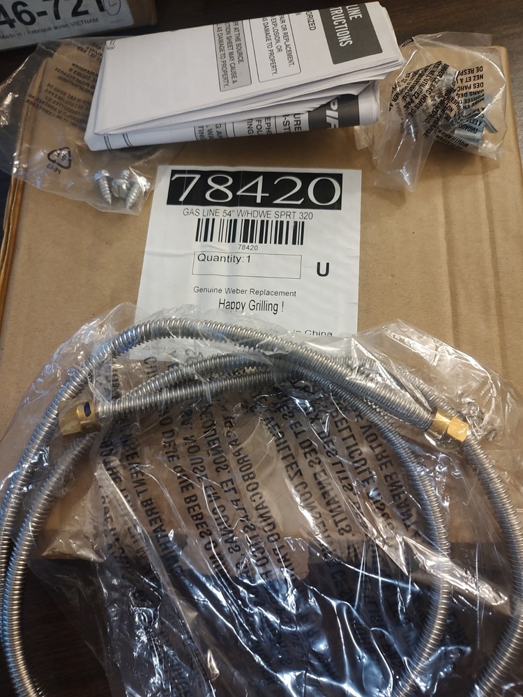 Genuine Weber Spirit Gas Grill 54″ Gas Line