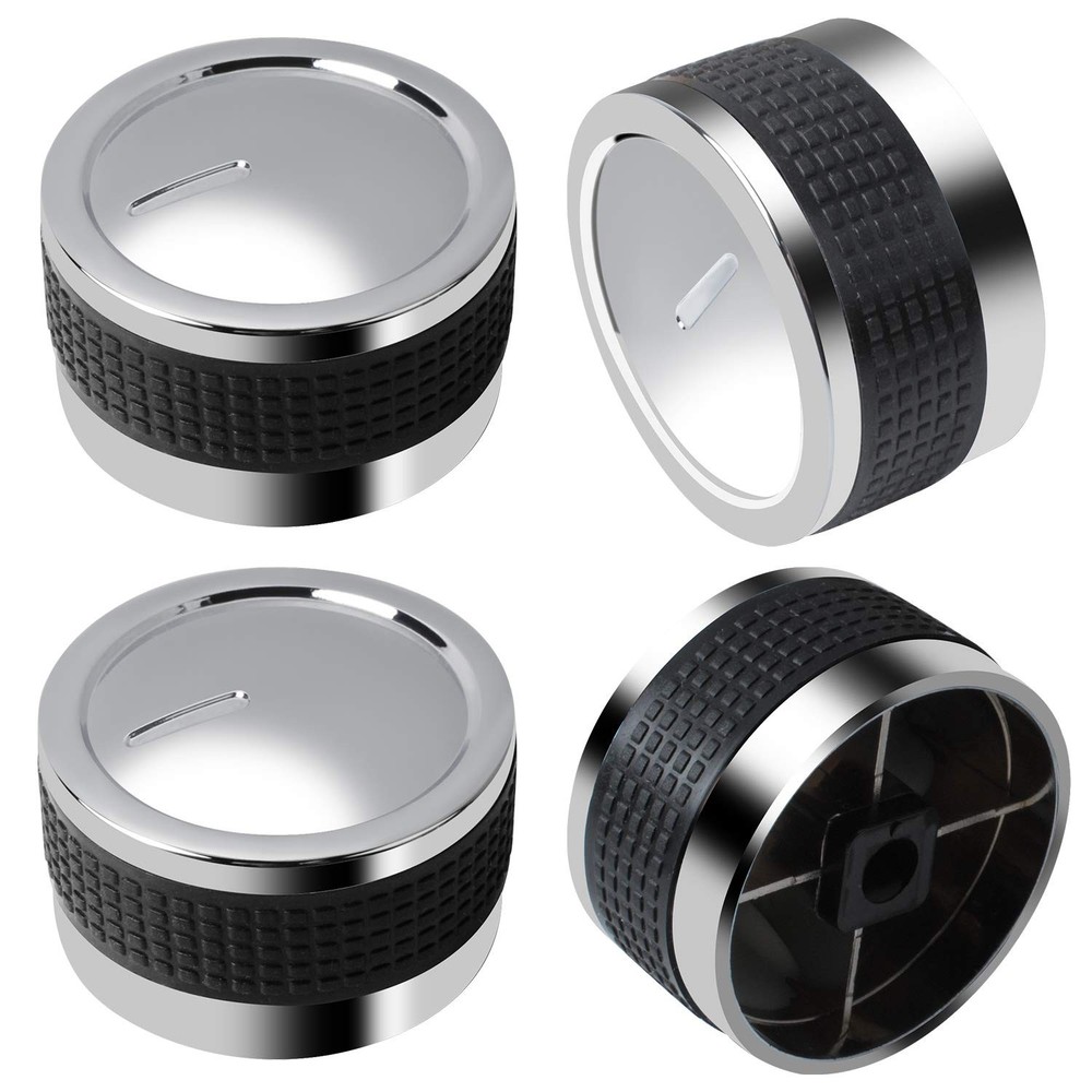 Gas Grill Knobs, Control Knob Replacement Normal, Black and Silver
