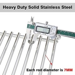 17″ Stainless Steel Grill Cooking Grates for Charbroil, Grill Master, Kenmore &