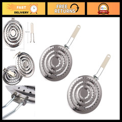 2 Pack Double Thick Heat Diffuser Reducer Simmer Plate, Stainless Steel for Stov