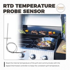 BBQ Tool Temperature Probe Sensor Kit Compatible with PB440TG1 PB820SC PB820FB