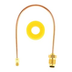Propane Regulator Copper Pigtail POL to 1/4 Inverted Male Flare 15 Inch Auto