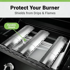 Universal Adjustable Grill Heat Plates, Heat Tents, Flame Tamer Burner Covers…