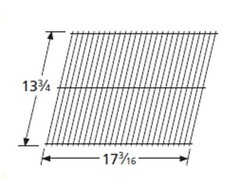 Music City Metals 40711 grid, ch stl wire, 13.75 x 17.1875; Unif