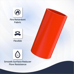 2.5″ ID Straight Silicone Coupler Hose (63mm) High Temp ID – 2.5Inch(63mm) Red