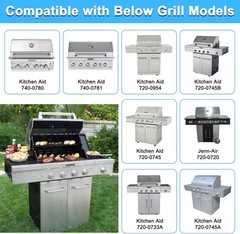 Grill Replacement Parts for Kitchenaid 740-0780 740-0781 720-0954 720-0745B 720-