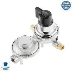 2-Stage Auto Changeover LP Propane Regulator for RVs & Trailers