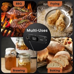 INKBIRD Dual Screen Display 0.5 Sec Rechargeable Instant Read Meat…