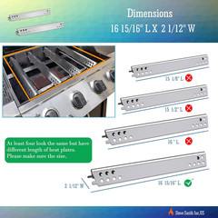 Grill Heat Plates for Charbroil Grill Replacement Parts, Fits 2 Burner 463673519