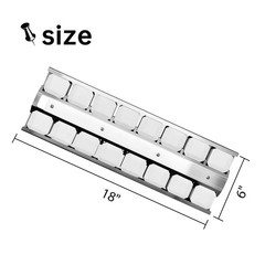 Clivimi BBQ Grill Briquette Tray Ceramic for Twin Eagles TEBQ30G-B, TEBQ42G-B…