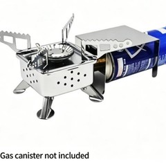 Foldable For mini Butane Stove Stainless Steel for Camping Outdoor Use