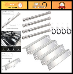 Replacement Grill Parts for 4 Burner Gas Grill – Heat Plate, Igniter, Electrode