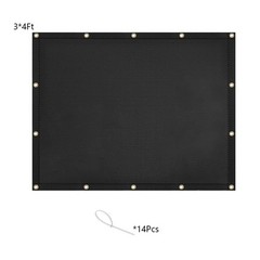 BBQ Heat Insulation Cover Fireproof Shield for Decks Easy Rinse After Use