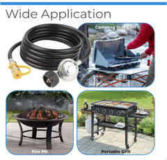 Propane Regulator Hose Replacement For Mr. Heater Big Buddy Outdoor Indoor 12ft