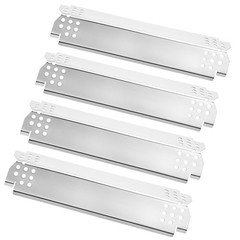 Barbqtime Grill Heat Plates 4 Pack Stainless Steel Plates, Gray