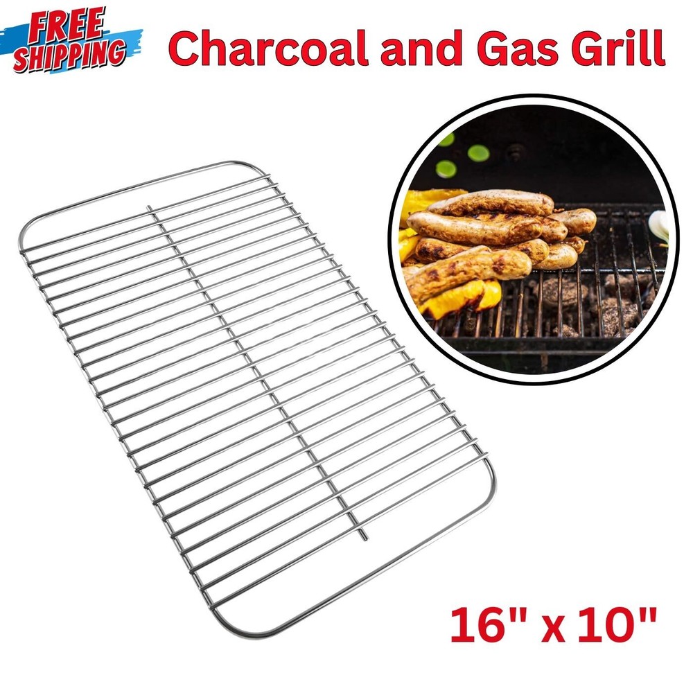 Stainless Steel Grill Grate for Weber Go-Anywhere Charcoal and Gas Grill,16″x10″