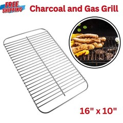 Stainless Steel Grill Grate for Weber Go-Anywhere Charcoal and Gas Grill,16″x10″