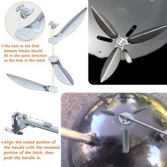 22 1/2 In One Touch Cleaning System Kit Design for Weber Kettle Grill 7444 Weber