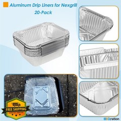 BBQration Nexgrill Drip Liner 20-Pack Grease Catcher 720-0830X 720-0888