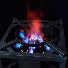 COOKAMP Propane Burner for Outdoor Cooking (23 Tips 23 Jet Burner, BLACK