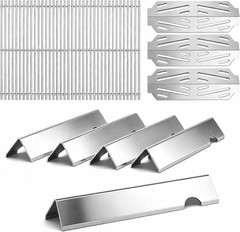 Qulimetal SUS304 18.75″ Grill Grates with 66032 Flavorizer Bars & Heat Deflector