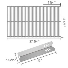 Kalomo Grill Grate Parts for 4 Burner Dyna Glo Grill DGF493BNP, DGB494SPB, Gr…