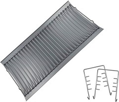 27 Inch Aluminized Steel Ash Pan with 2 pc Fire Grate Hanger, for Chargriller…