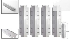 Stainless Steel Heat Plate Shield Set for Charbroil and Kenmore Grills, 4-Piece