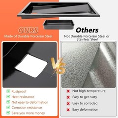 QuliMetal Grease Tray w/Catch Pan for Weber Genesis 300 Series Gas Grills…