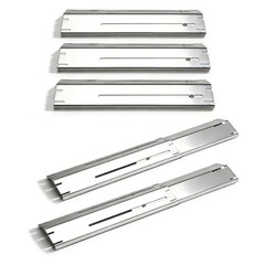 Upgraded Universal Adjustable Grill Parts, Heat Plate Stainless Steel 5 P