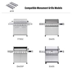 Stainless Steel Heat Plates, Replacement Grill Heat Plate 6-Burner Heat Plate
