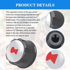 Replacement Grill Control Knobs for Weber E-Spirit 200 Series 3 Pcs
