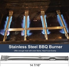 Grill Rebuild Kit for Charbroil 463436215 Burner Heat Plate Carryover Tube