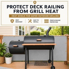 Fireproof Heat Shield Mat for Grill, Deck & Railing – Heavy Duty 3’x6′ Cover