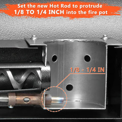 2 Pack Replacement Hot Rod Ignitor Kit for Traeger and Camp Chef Wood Pellet Gri