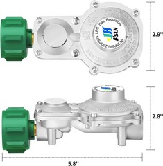 High-Performance 2 Stage Propane Regulator with QCC 1 & 3/8″ NPT Connection