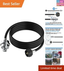F273699 10ft Propane Heater Adapter Hose with Fuel Filter Compatible with Mr….
