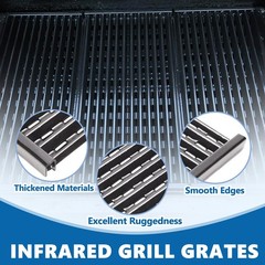 17 Inch Tru Infrared Grill Grates for Charbroil 463371116 463370719 463370919…