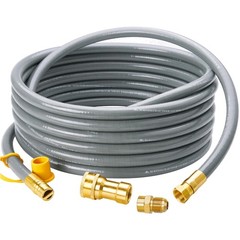 Durable 25 Feet 1/2″ Natural Gas Line with Quick Connect Fitting for Grills